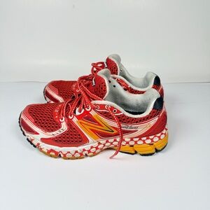 New Balance women Red and Yellow Sneakers